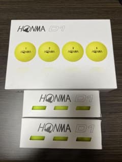 HONMA D1 ゴルフボール イエロー 1ダース 6球のサムネイル