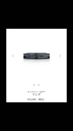 TIFFANY&Co. ブラックチタン リング 16号のサムネイル