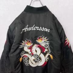 希少】schott×Andersson bell スーベニアボンバージャケット - メルカリ