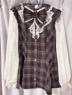 ♡Secret Honey レース袖チェックセットアップ ♡のサムネイル