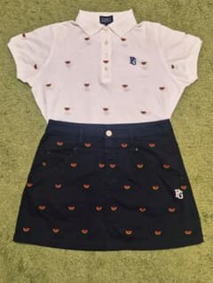 PEARLY GATES ゴルフスカート スイカ柄 ネイビー パーリーゲイツ M