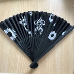 遊助 扇子 ブラック 亀柄のサムネイル