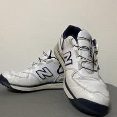 New Balance 574 ゴルフシューズ ホワイト/ネイビーのサムネイル