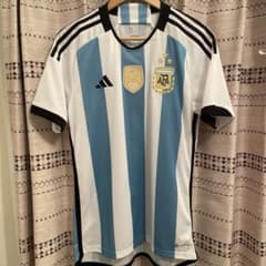 アルゼンチン オーセンティック W杯 ファイナル仕様 adidas アルゼンチン代表 2024 ユニフォーム アウェイ 半袖