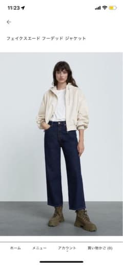 ZARA フェイクスエードジャケットのサムネイル