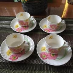 ナルミ  デミタスコーヒーカップ&ソーサー   4客セットのサムネイル