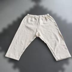 UNIQLO BABY ワッフルロングパンツ アイボリー 110cmのサムネイル