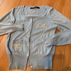 カーディガン　パール付　美品のサムネイル