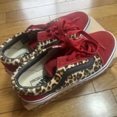 Vans V36CL レッド ヒョウ柄 23.5cmのサムネイル