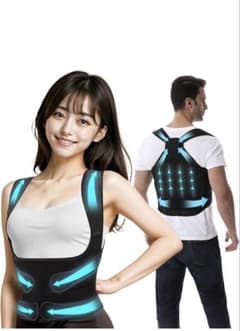3D STRETCH SUPPORTER 猫背矯正ベルト　Ｌのサムネイル