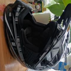 フルフェイスヘルメット ブラック/シルバーのサムネイル