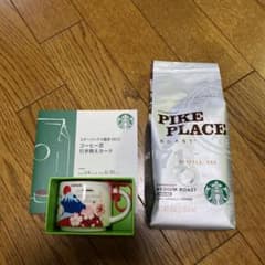 スタバ福袋2022  コーヒー豆引き換え券とミニマグ３点のサムネイル
