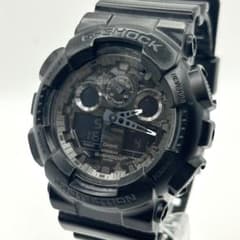 G-SHOCK 大人気 ブラック 迷彩 GA-100CF 新品電池 動作良好 - メルカリ