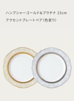 ノリタケ　ハンプシャーゴールド&プラチナ　23㎝のサムネイル