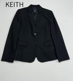 KEITH キース テーラードジャケット 38 黒 ウール100% 3ボタン - メルカリ