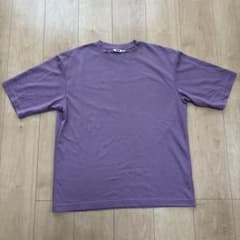 UNIQLO U クルーネックTシャツ パープル Lサイズ　エアリズム　メンズ♡のサムネイル