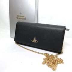 【極美品】Vivienne Westwood チェーンウォレット　黒　ゴールド 極美品】Vivienne Westwood チェーンウォレット 黒 ゴールド - メルカリ