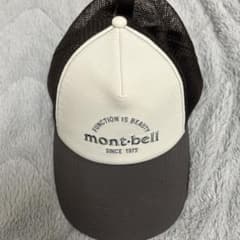 mont-bell メッシュキャップ ホワイト/ブラウンのサムネイル