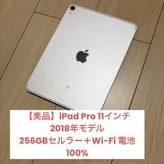 美品】iPad Pro 11インチ 256GB セルラー 100% - メルカリ
