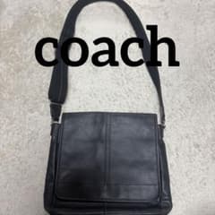 COACH コーチ レザー ショルダーバッグ ブラックのサムネイル