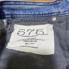 575 ダメージ加工 ブルーデニムパンツ サイズ29のサムネイル