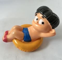 トラベルミン坊や　貯金箱　レア黄色タイプ　浮き輪コンディション良好 トラベルミン坊や 貯金箱 レア黄色タイプ 浮き輪コンディション良好