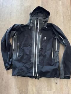 Haglofs ブラックジャケット フード付きのサムネイル