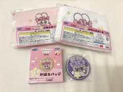 エスターバニー　セガラッキーくじC賞・E賞　ふわふわポーチ 刺繍缶バッジ セットのサムネイル
