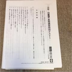 日能研夏期講習特別テスト1 5年生のサムネイル