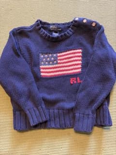 Polo by Ralph Lauren 星条旗 セーター ネイビー 3Tのサムネイル