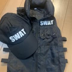 SWAT ベスト帽子　警察　ハロウィン　120のサムネイル