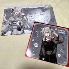 ホロライブ 獅白ぼたん ホロライブ×極楽湯 第10弾 コースター&ポストカードのサムネイル