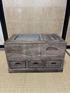 極美品 焼桐 箱火鉢 長火鉢 豆火鉢 引出し3杯 囲炉裏 職人仕上げ 極美品 焼桐 箱火鉢 長火鉢 豆火鉢 引出し3杯 囲炉裏 職人仕上げ