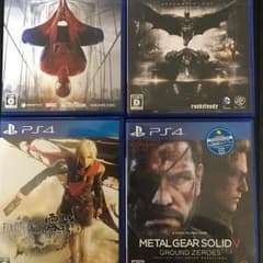 ps4  まとめ売り スパイダーマン、FF、MGS、バットマンのサムネイル
