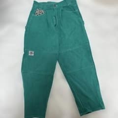 9090 パンツ 緑 ワイドパンツ ヒョウ柄のサムネイル