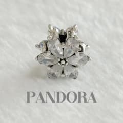 PANDORA パンドラ フラワー チャーム シルバー ストーンS925のサムネイル