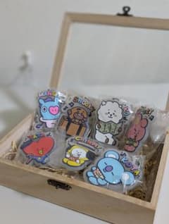 BT21 고무 열쇠 고리 완성