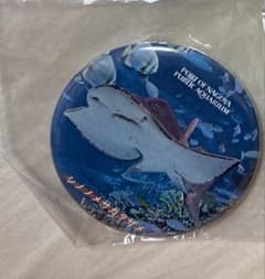 名古屋港水族館 缶バッジ シノノメサカタザメのサムネイル