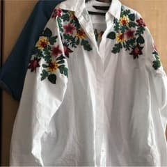 ZARA 刺繍シャツのサムネイル