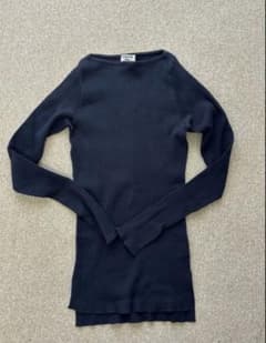Auralee ロンハーマン ギザボートネック ノースリーブ　ネイビー　1 AURALEE for Ron Herman Limited Item News｜Ron Herman