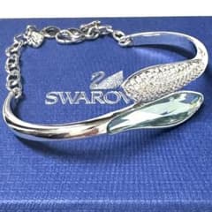 【美品】SWAROVSKI スワロフスキー Genuine クリスタル バングル