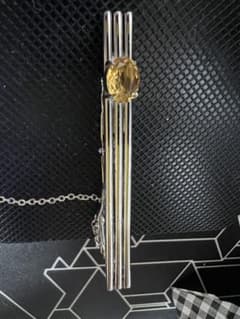 銀製？　シトリン　ネクタイタイピン　タイバー - 4