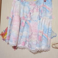 ユニコーン柄フレアスカート