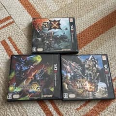 닌텐도 3DS 몬스터 헌터 시리즈 3 작품 세트 동작 확인 완료