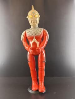 【当時物】ウルトラマンセブン マルサン 旧バンダイ ポピー 無版権 パチソフビ 当時物】ウルトラマンセブン マルサン 旧バンダイ ポピー 無版権