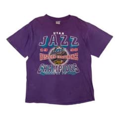90s ユタ・ジャズ 1998 NBA Tシャツ 紫 ヴィンテージ L - メルカリ