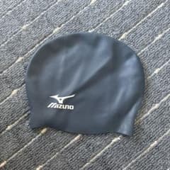 Mizuno ネイビー　スイムキャップ