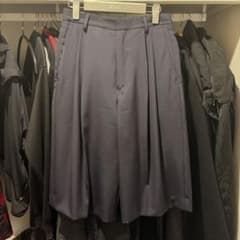 DRIES VAN NOTEN ネイビーウールショーツ - メルカリ