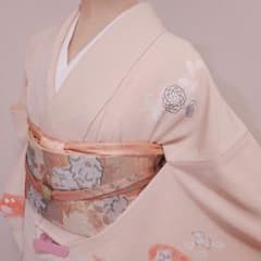 ・:*+.辻が花柄の訪問着と袋帯など４点セット・:*+. 6166❱ フルセット 付け下げ訪問着 辻が花 袋帯 入学式 卒業式 正絹