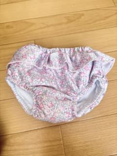 フリル付き花柄ベビー水着（女の子） 水遊びパンツのサムネイル